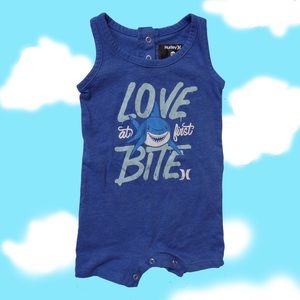 "Love at first bite" sleeveless romper